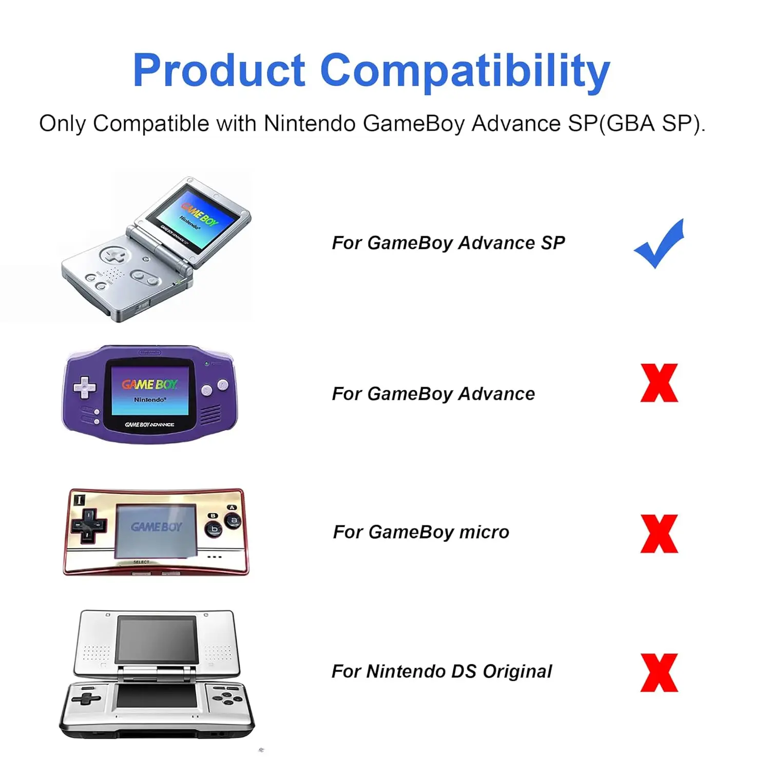 Para GameBoy GBA SP NDS - Cable adaptador de auriculares con conector de audio de 3,5 mm - imagen 5