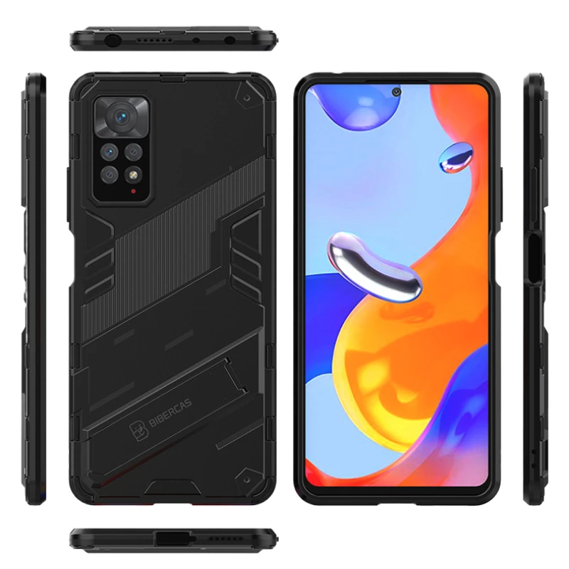 Para Xiaomi Redmi Note 11 12 Pro 4G funda de teléfono con armadura a prueba de golpes para Redmi Note 11S 11E PRO 5G funda protectora trasera anticaída - imagen 4