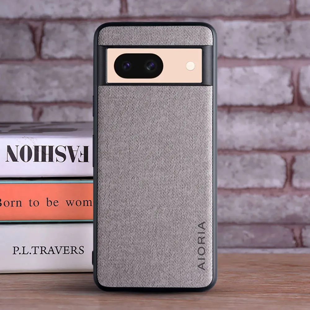 Funda textil para Google Pixel 8A, TPU suave con PC duro, material 3 en 1, sensación táctil perfecta, 8A - imagen 3