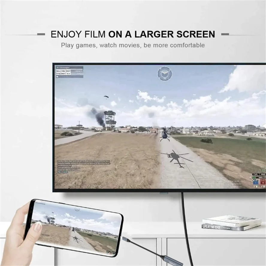 Cable USB 3,0 tipo C a HDMI, Adaptador 4K, compatible con iPhone, PC, portátil, Xiaomi, MacBook Pro Air, iPad - imagen 4