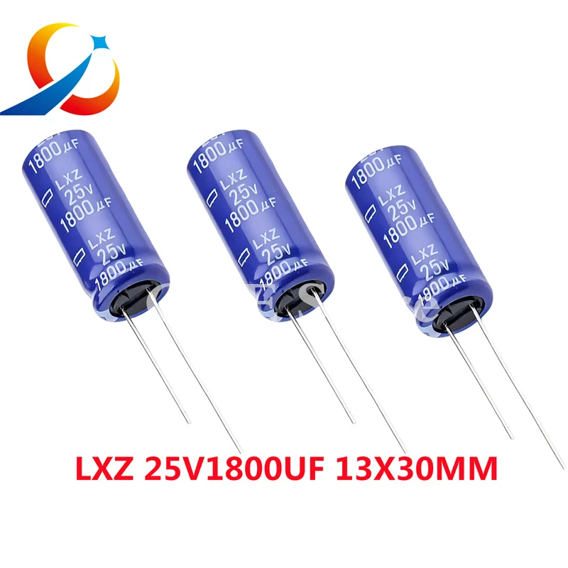 10 Uds LXZ 25V1800UF volumen 13X30MM ELXZ250ELL182MK30S NCC condensadores electrolíticos 1800UF 25V nuevo