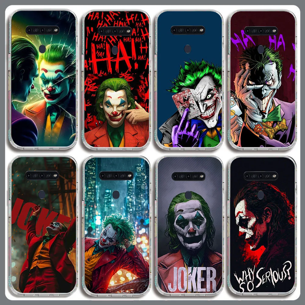 BD-60 The Joker funda transparente para LG K50S K50 K61 G8 THINQ5 V40 V50 K40 ThinQ Q60 K51S G8x K40S K41S Q61 V60