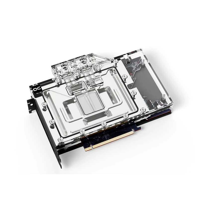 Alphacool Eisblock Aurora Bloque de agua acrílico compatible con Nvidia GeForce RTX 4090(FE) Founders Edition Cooler