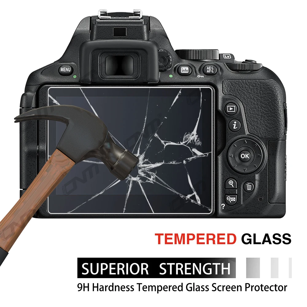 Protector de pantalla de vidrio templado para cámara, película protectora antiarañazos, accesorios para Nikon D5600, D5500, D5400, D5300, paquete de 3 - imagen 3