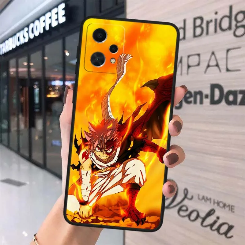 Funda de Anime Fairy Tail para OPPO Realme X7 GT2 GT C67 C55 C53 9 8 12 11 10 Neo Master Plus Pro funda de teléfono negra - imagen 5