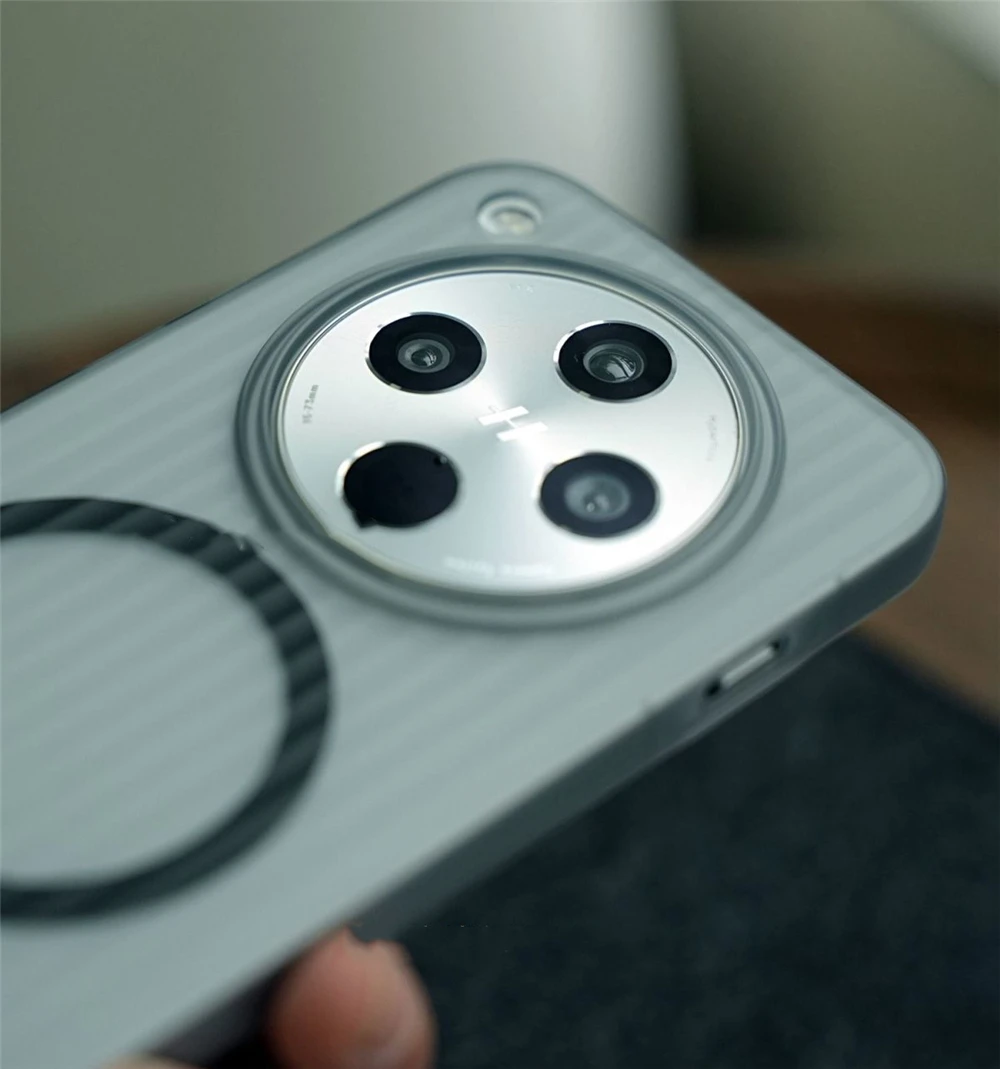 Funda de teléfono corrugada transparente mate para Magsafe Oppo Find X8 X6 Pro X7 cubierta magnética de carga Ultra inalámbrica - imagen 3