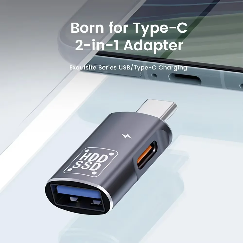 Adaptador OTG tipo C USB-C macho a USB 2,0 hembra para Macbook Xiaomi HUAWEI Samsung conector OTG - imagen 2