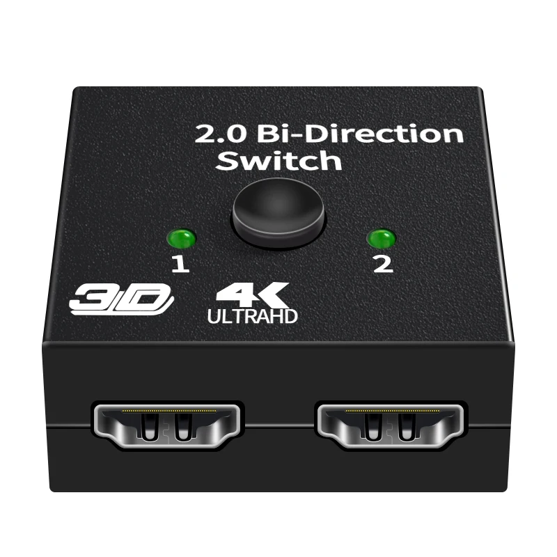 Conmutador divisor HDMI 4K bidireccional 1x2/2x1 KVM TV box PS4/3 adaptador de conmutador entrada dual interruptor de salida única en cualquier momento - imagen 5