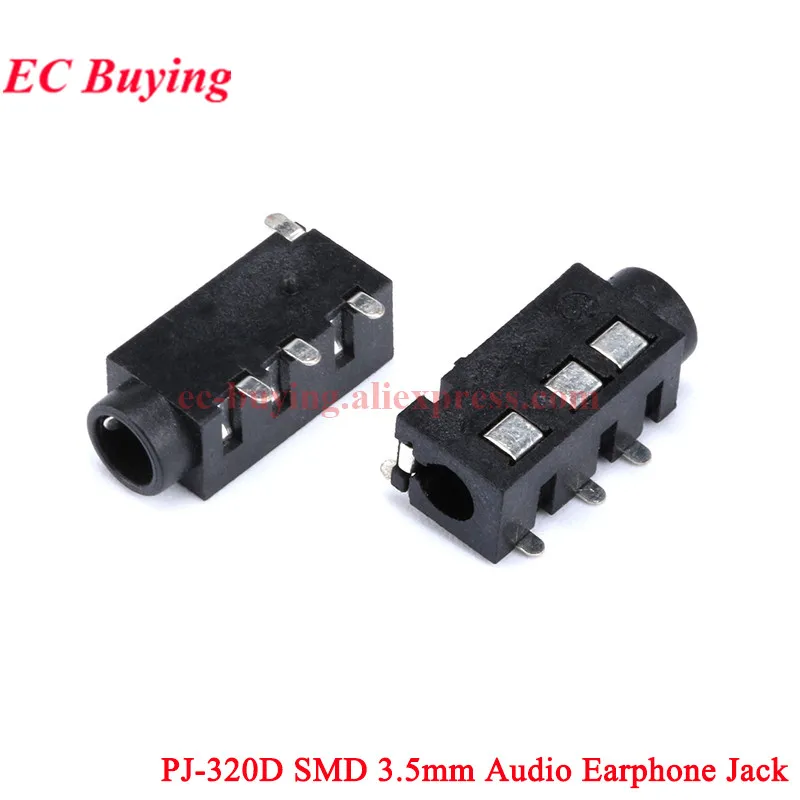 PJ-320D 322 301M 327A 307 3F07 325 215-5P 317 0357-5P 3,5mm auriculares estéreo Jack enchufe Audio conector de auriculares macho a hembra - imagen 4