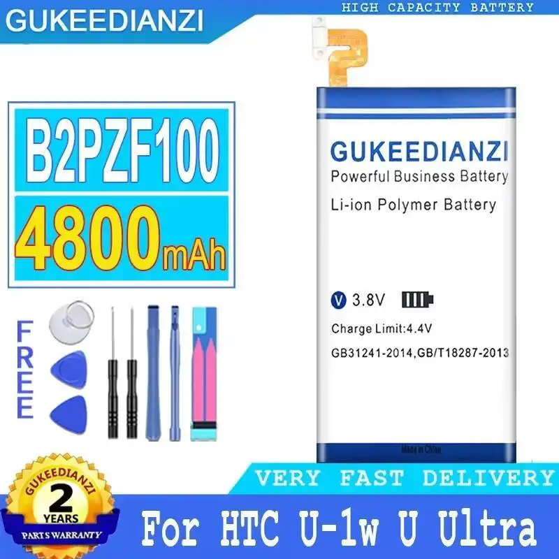 Batería de teléfono móvil B2PZF100 para Htc Ocean Note U-1W U ultraligera 4800Mah