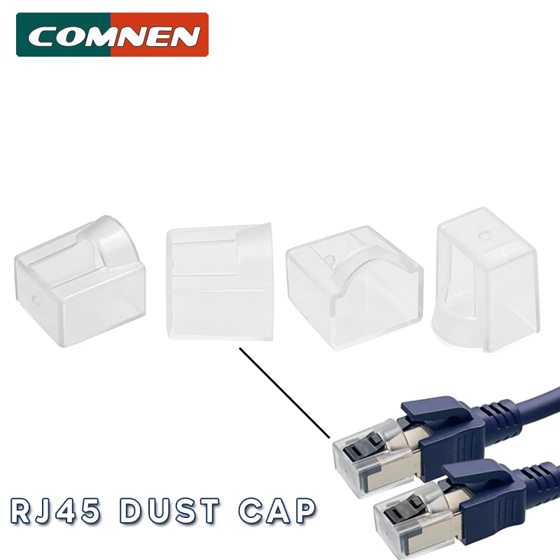 Protector de enchufe Modular Rj45, cubierta antipolvo de 10 piezas, conector Ethernet Lan Rj45, cubierta de enchufe de red para Cat5e Cat6 Cat7
