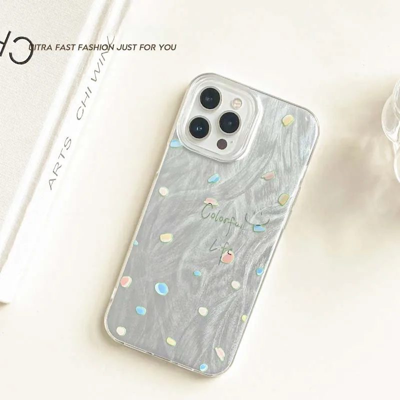 Para Xiaomi Mi 11 Lite 5G Funda onda punto colorido vida a prueba de golpes láser silicona parachoques cubierta de teléfono para Xiaomi 14T 13T Pro Funda - imagen 3