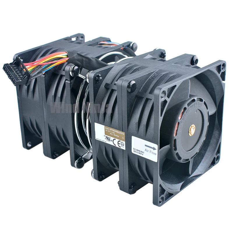 Ventilador de refrigeración de 8cm y 80mm DFPB0856B2UP018 DFPB0856B2U 023.100HN.0042 DC12V 2.30A ventiladores de gabinete de servidor 80x80x56mm para disipación de calor - imagen 3