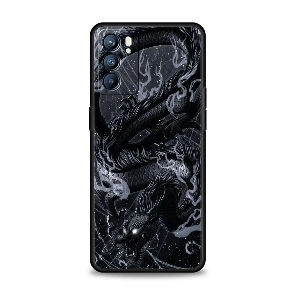 Funda de teléfono para Oppo Reno13 Reno12 Reno11 F Reno10 Pro A54 A53 A95 A76 A74 A57 A98 A80 A79 5G A78 4G serie de dragón de dibujos animados - imagen 5