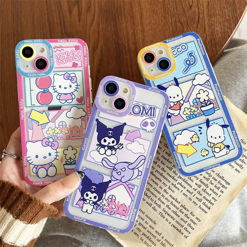 Kuromi-funda de teléfono My Melody para OPPO, Realme, C67, C65, C53, C63, C51, C55, C33, C12, C25, C25S, 5, 6, 5i, 6i, 9i, 5S, 3, 8, 9, 10, 12 Pro Plus, V13