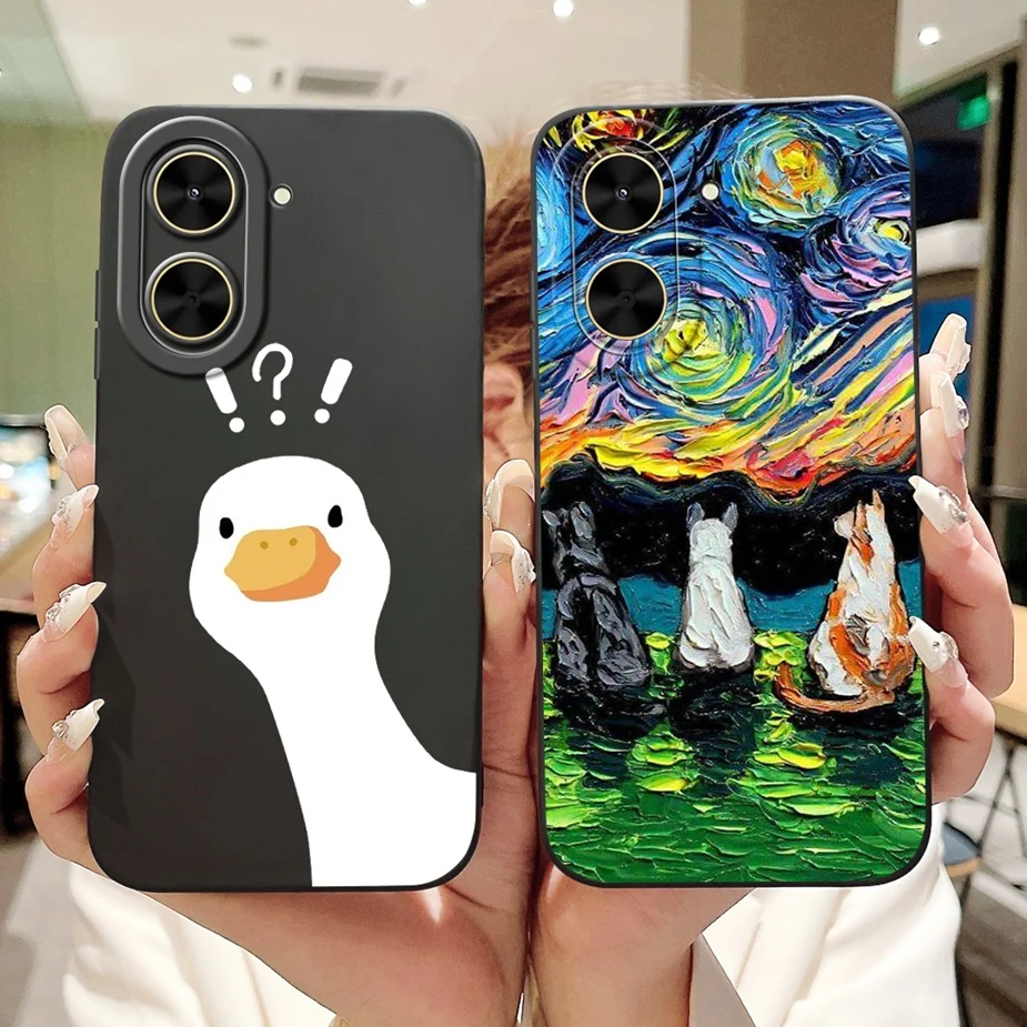 Para Xiaomi Redmi A5 4G funda Poco C71 Linda funda de dibujos animados de moda suave TPU mate funda de teléfono para Xiaomi Poco C71 RedmiA5 NFC Fundas - imagen 4