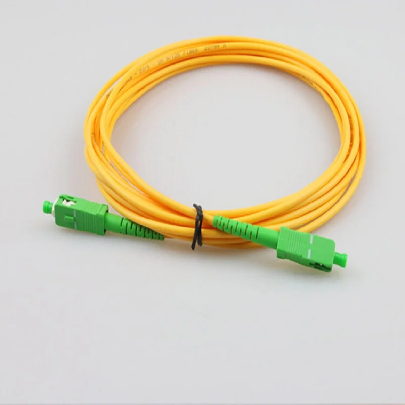 Cable de conexión de fibra óptica 9/125 G652D LSZH Simplex SC/APC a SC/APC SM SX 1/2/3M Cable de conexión óptica Pigtail FTTH CATV - imagen 2
