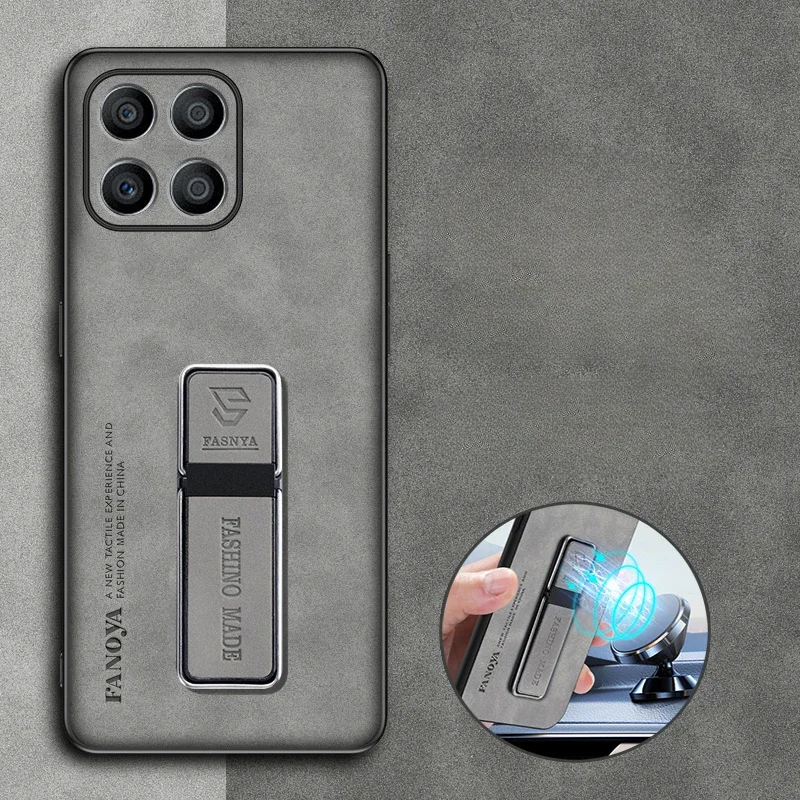 Para Honor 200 Smart 5G 200Pro Honor200 Lite Skinsheep Funda de armadura de cuero para Honor X7C 4G X5B + X6B X8B funda con soporte magnético - imagen 2