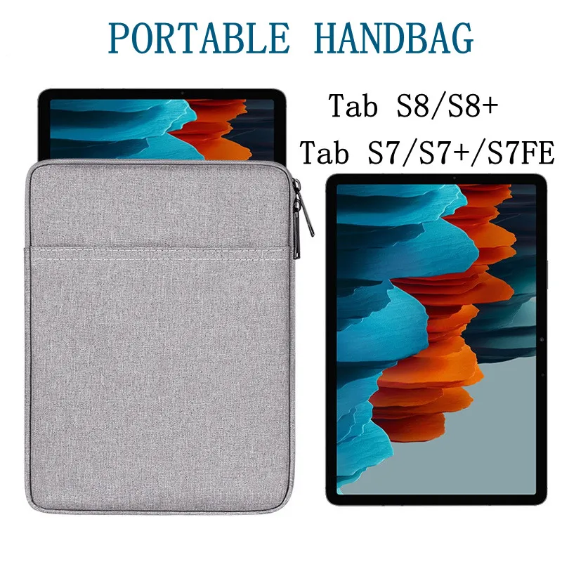 Para Samsung Galaxy Tab S8 S7 Plus S7 FE SM-T970 Funda a prueba de golpes bolsillos Funda para Galaxy Tab S7 S8 Plus S7 S8 - imagen 2