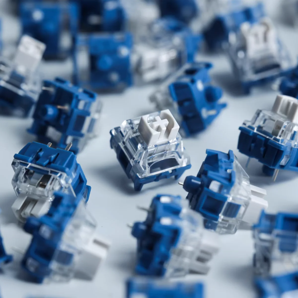 TTC Speed Silver V1 V2 interruptor lineal 45g 3 pines RGB SMD lubricado evitar accidentes clic doble resorte para interruptor de teclado mecánico - imagen 5