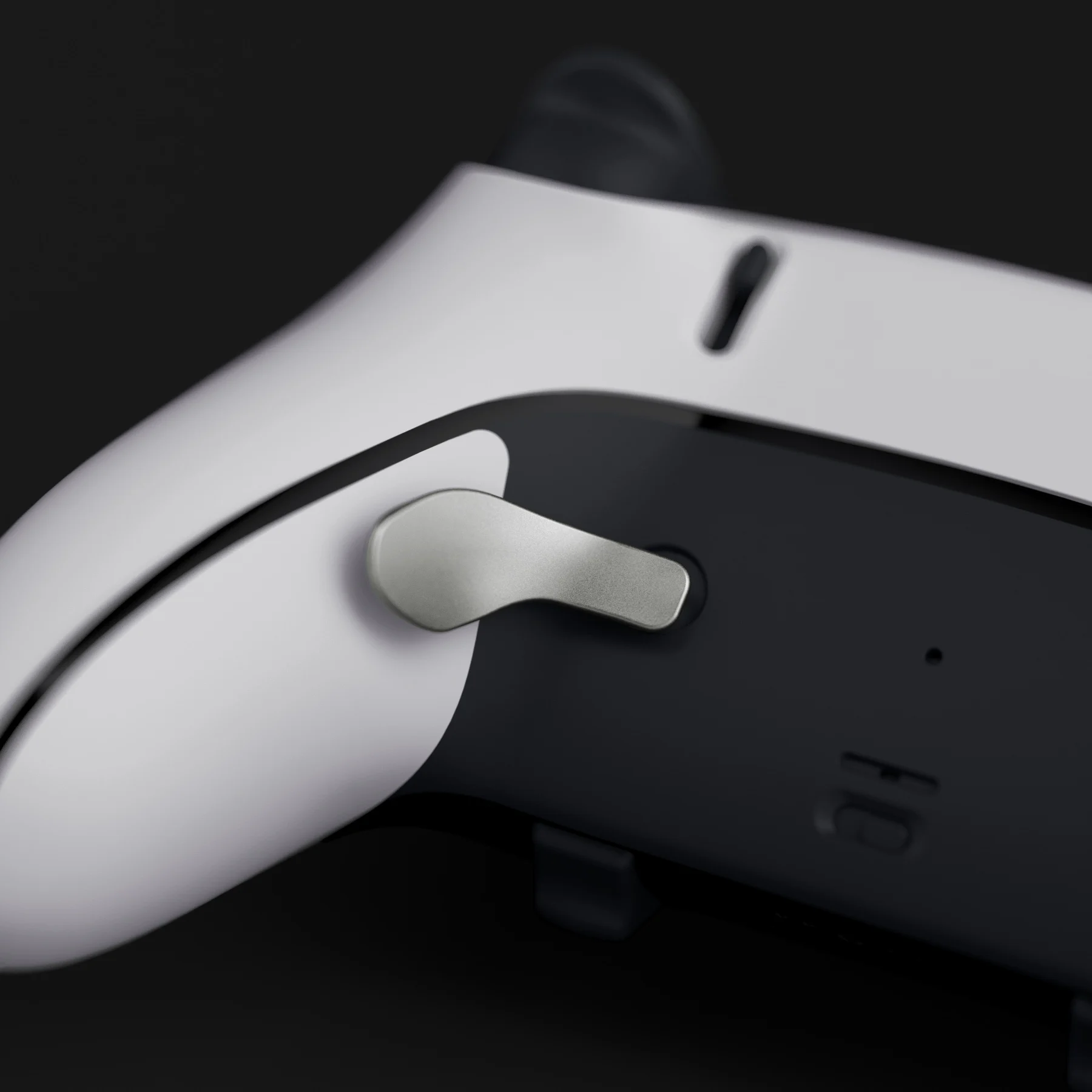 Paletas traseras eXtremeRate para controlador ps5 Edge, botones traseros de metal intercambiables de repuesto de 4 piezas - Plata metalizada - imagen 5