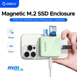 ORICO Carcasa SSD NVMe M.2 2230/2242, 10 Gbps y PD 100 W
