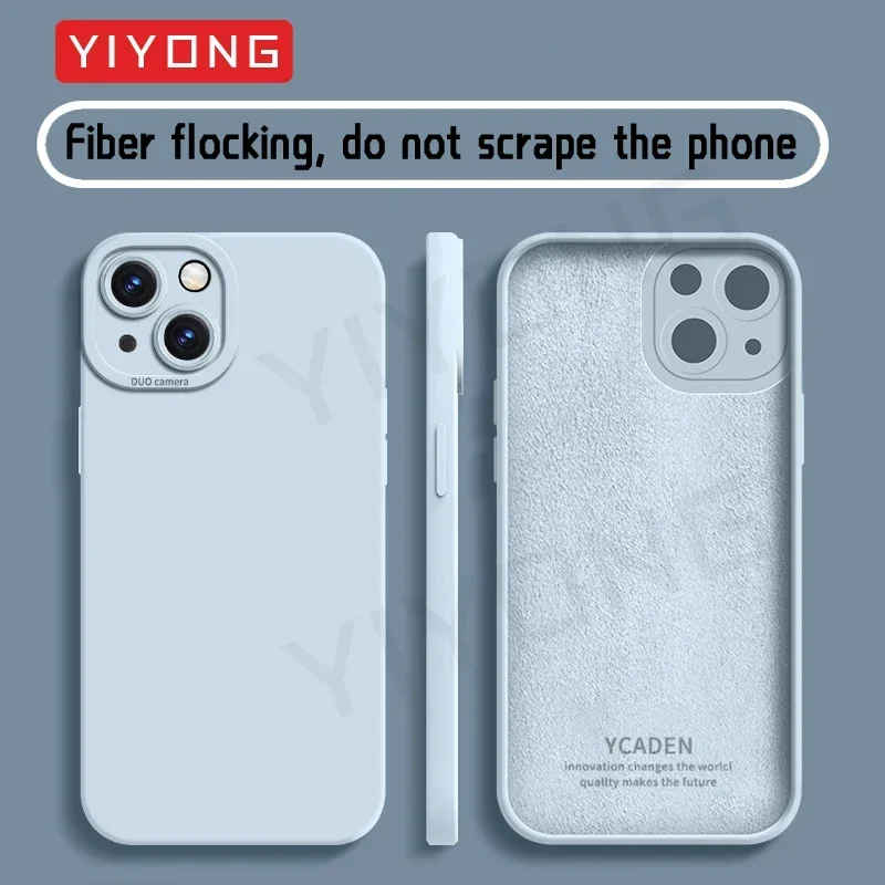 YIYONG-Funda de silicona líquida para móvil, carcasa suave y sedosa para OPPO Reno 7 Z 7Z 8Z 8 Pro Reno7Z Reno8Z Reno8 Lite 5G - imagen 3