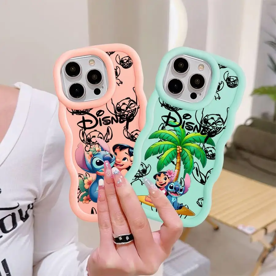 Disney Stitch Case for iPhone XR 14 17 Air 8 11 12 16 Pro Max 13 15 Plus Soft Phone Cover