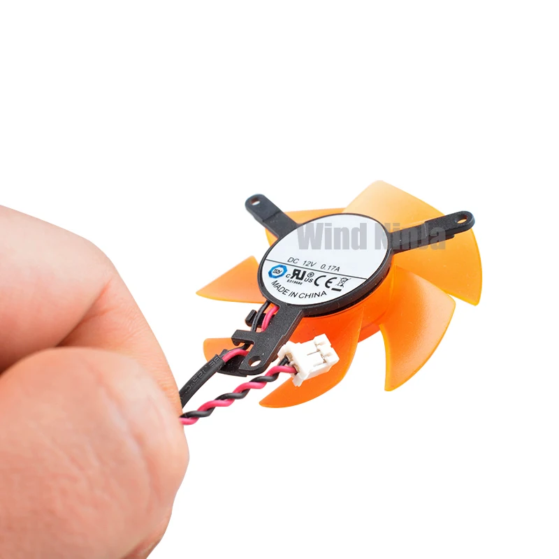 Ventilador de refrigeración PLD05010S12L, FD125010-SH2 de 47mm de diámetro, agujero de paso de 39mm, CC de 12V, para tarjeta gráfica de aluminio, disipador de calor GT220 GTS210 - imagen 4