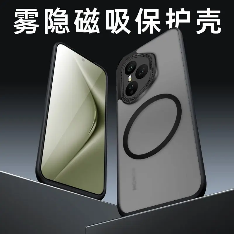 Funda Magsafe para Honor 400 Pro 400, Funda mate transparente de succión magnética de lujo para Honor 400 Pro, Funda de carga inalámbrica - imagen 5