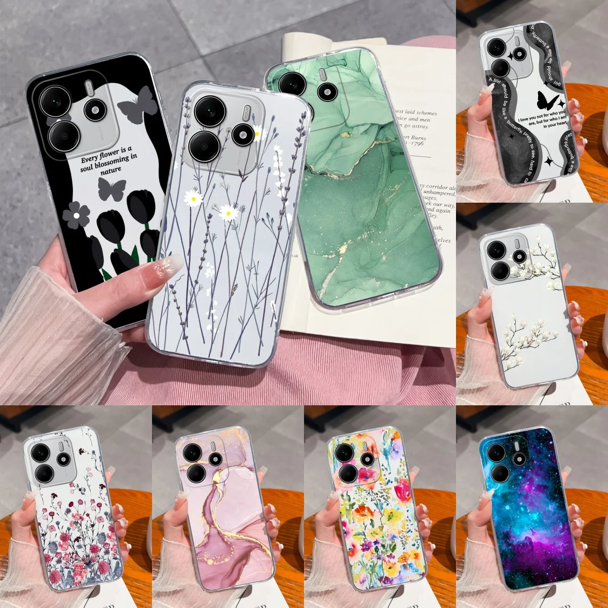 Para Redmi Note 14 Pro Plus funda Simple de moda transparente suave contraportada para Xiaomi Redmi Note14 4G 5G carcasa de teléfono transparente de TPU