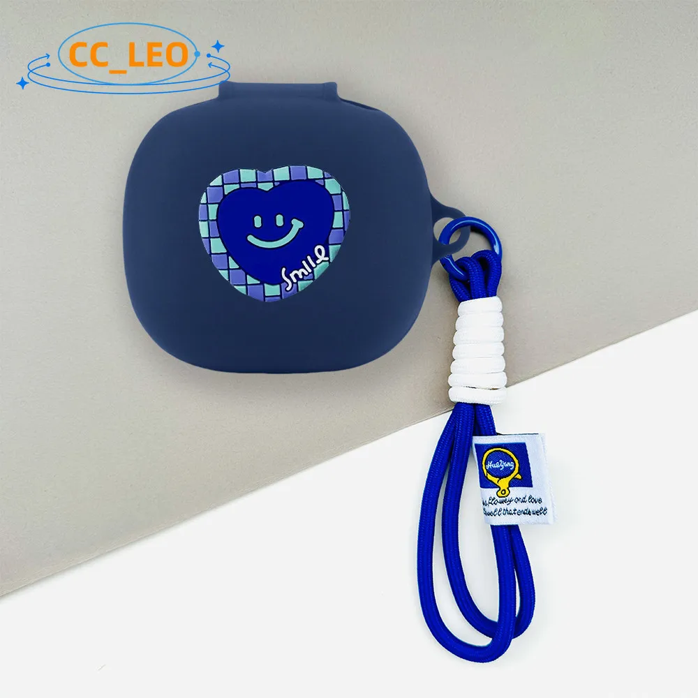 Para Samsung Galaxy Buds Core / FE funda Buds2 Pro / Buds Pro funda blanda Linda cubierta protectora colgante con cordón tostado - imagen 2