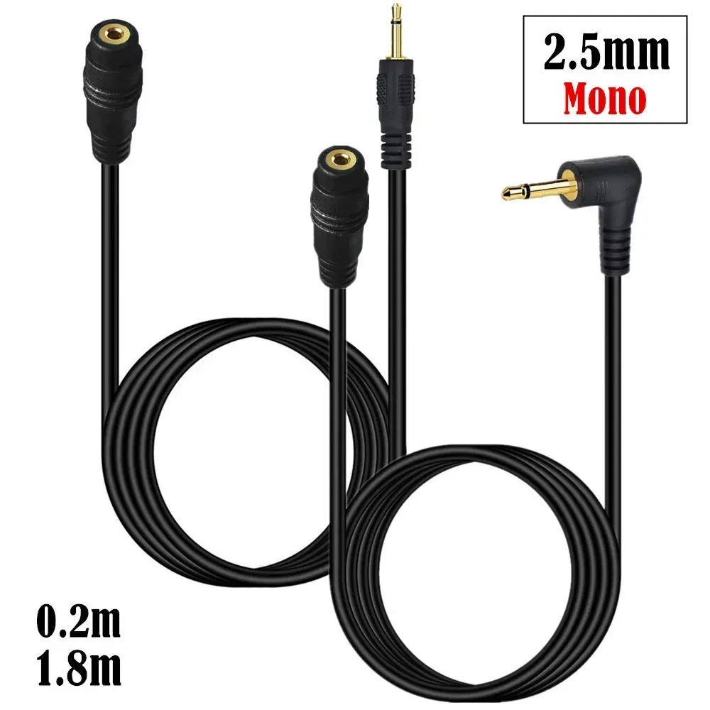 Conector de Audio monoaural para Harmony IR Blaster, Cable de extensión de 2,5mm, macho a hembra, TS, Mini Mono, 0,3 M, 1,8 M