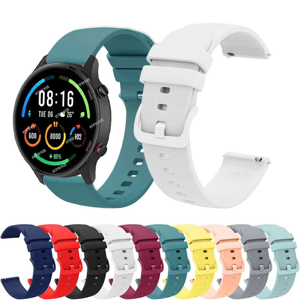 Correa de silicona de 22mm para Xiaomi Watch S3, correa para Xiaomi Watch S1 Active/Pro, pulsera de 42 y 46mm