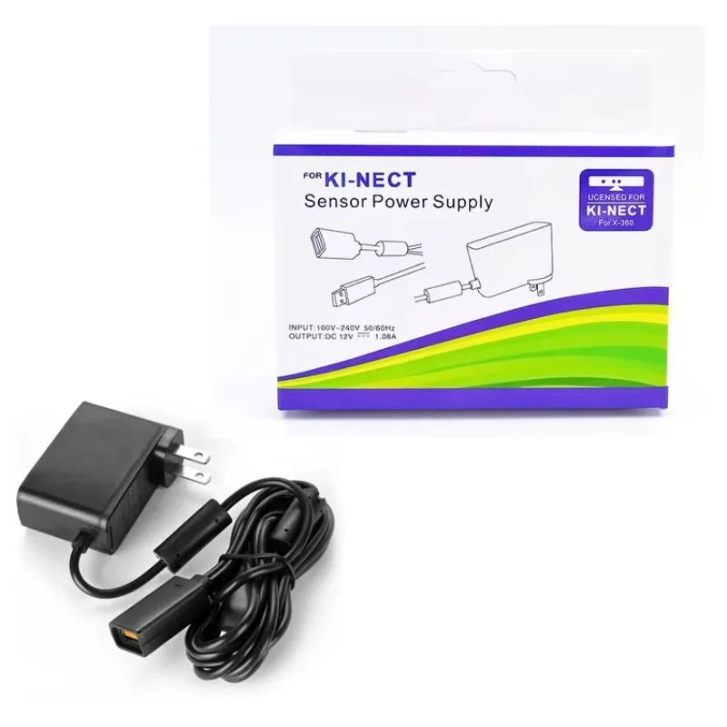 Fuente de alimentación con Cable USB de carga para cargador Xbox 360 enchufe UE/EE. UU. Adaptador de CA USB para fuente de alimentación con Sensor KI-Nect