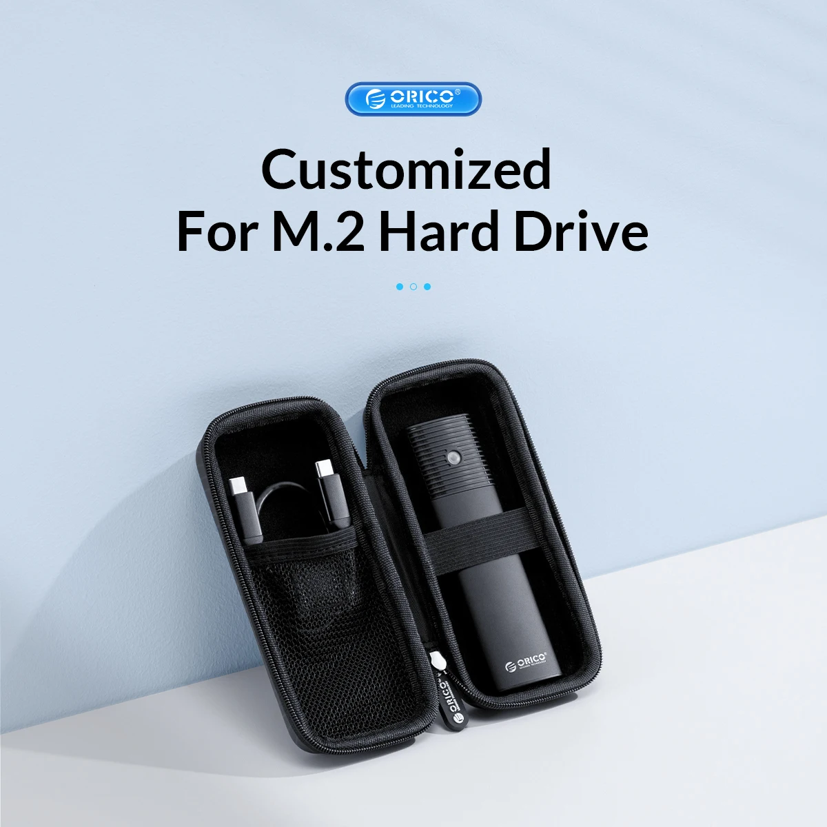 ORICO-funda protectora para disco duro externo M.2, bolsa de almacenamiento colorida de gran capacidad, 2,5 pulgadas, 3,5 pulgadas disco duro - imagen 3