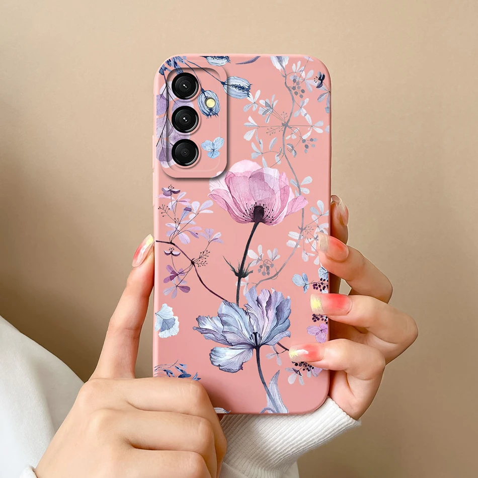 Para Samsung Galaxy M35 5G funda lindo gato cobertura completa carcasa de teléfono para Samsung M 35 Anti caída cubiertas traseras de silicona líquida suave - imagen 5