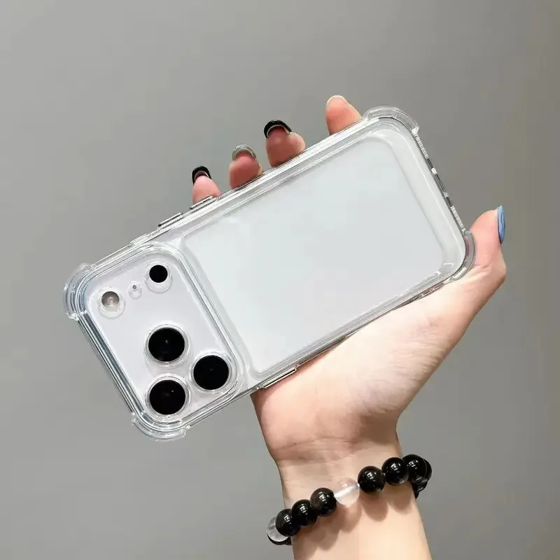 Funda de teléfono transparente a prueba de golpes de lujo para iPhone 17 Pro 16 15 14 13 12 11 17 Pro Max 17 Air Clear funda de parachoques suave - imagen 4