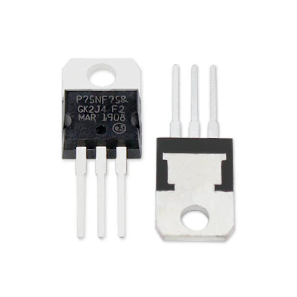 5/10 Uds STP75NF75 Transistor Mosfet transistores de efecto de campo TO-220 potencia 75V 80A componentes electrónicos DIY - imagen 4