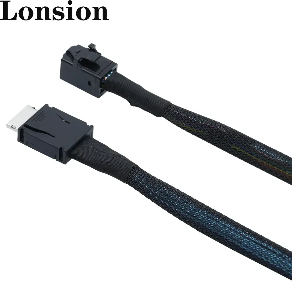 Cable PCIe Oculink SFF-8611 4i a Mini SAS SFF-8643 - Cable de transferencia de datos de alta velocidad para SSD/GPU/Server - imagen 5
