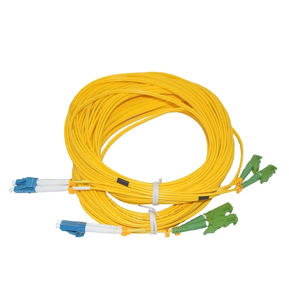 Cable de conexión de fibra E2000/APC-LC/APC LC/UPC monomodo dúplex 1m 3m 5m 7m 10m 50m 9/125um puente de fibra óptica E2000-LC E2K elink - imagen 2