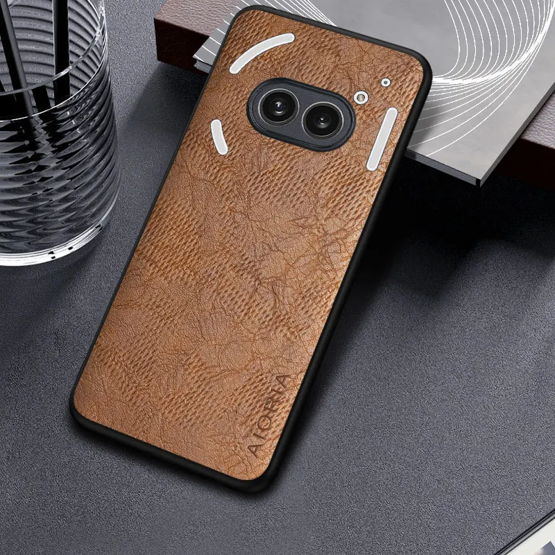 Case for Nothing Phone 2a 1 2 CMF funda pattern Leather phone cover Luxury coque for Nothing Phone 2a case capa - imagen 5