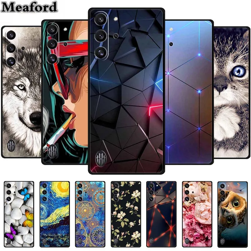 Para ZTE nubia Red Magic 10 Pro 5G funda animales silicona suave TPU fundas de teléfono contraportada para REDMAGIC 10 Pro + Fundas de lobo de moda