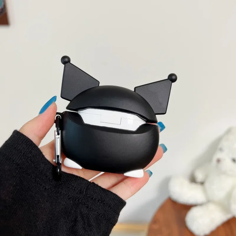 Funda de silicona Kuromi con dibujos animados en 3D para Airpods 4 (2024), bonita funda para auriculares para AirPods Pro 2nd 3 1 2, caja de carga para auriculares - imagen 5