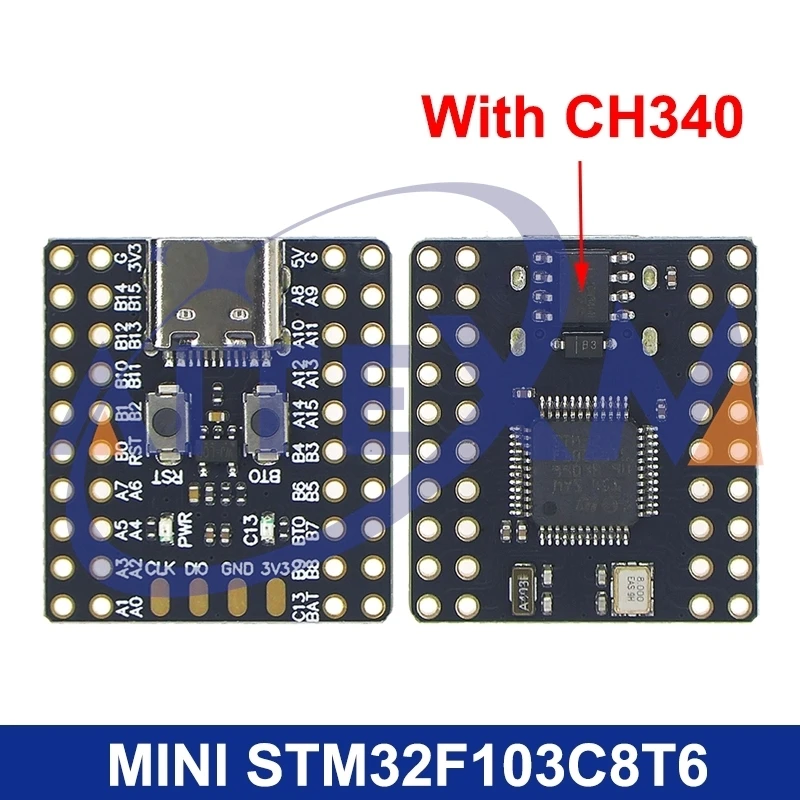 Mini placa de desarrollo STM32F103C8T6 CH340 STM32F103, placa central de microcontrolador, arquitectura ARM, sistema mínimo Correx-M3
