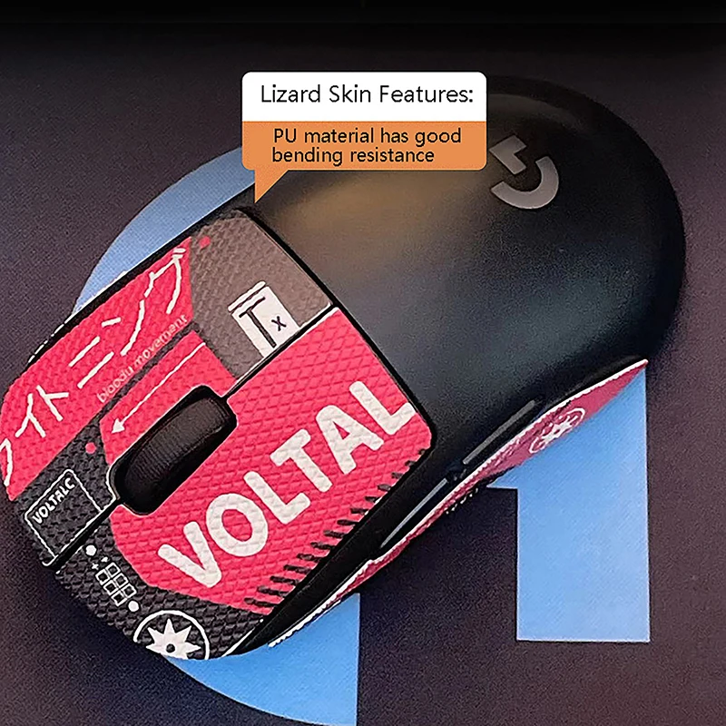 Cinta de agarre de ratón para Logitech G Pro X, pegatina hecha a mano, antideslizante, piel de lagarto, Supa el sudor, superligera, Gpw, inalámbrica, sin ratón - imagen 3