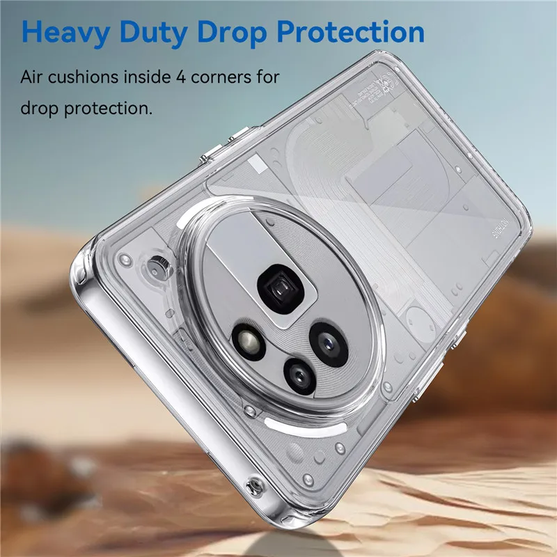 Para nada teléfono 3a Pro funda nada teléfono 3a Pro cubierta TPU borde acrílico plano posterior funda protectora para teléfono nada teléfono 3a Pro