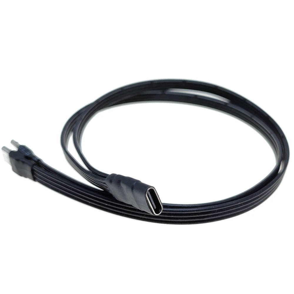 Cable de carga solo dos en uno Cable de datos USB Micro Micro tipo c doble 20CM 30cm 50cm Cable de carga para teléfonos - imagen 2
