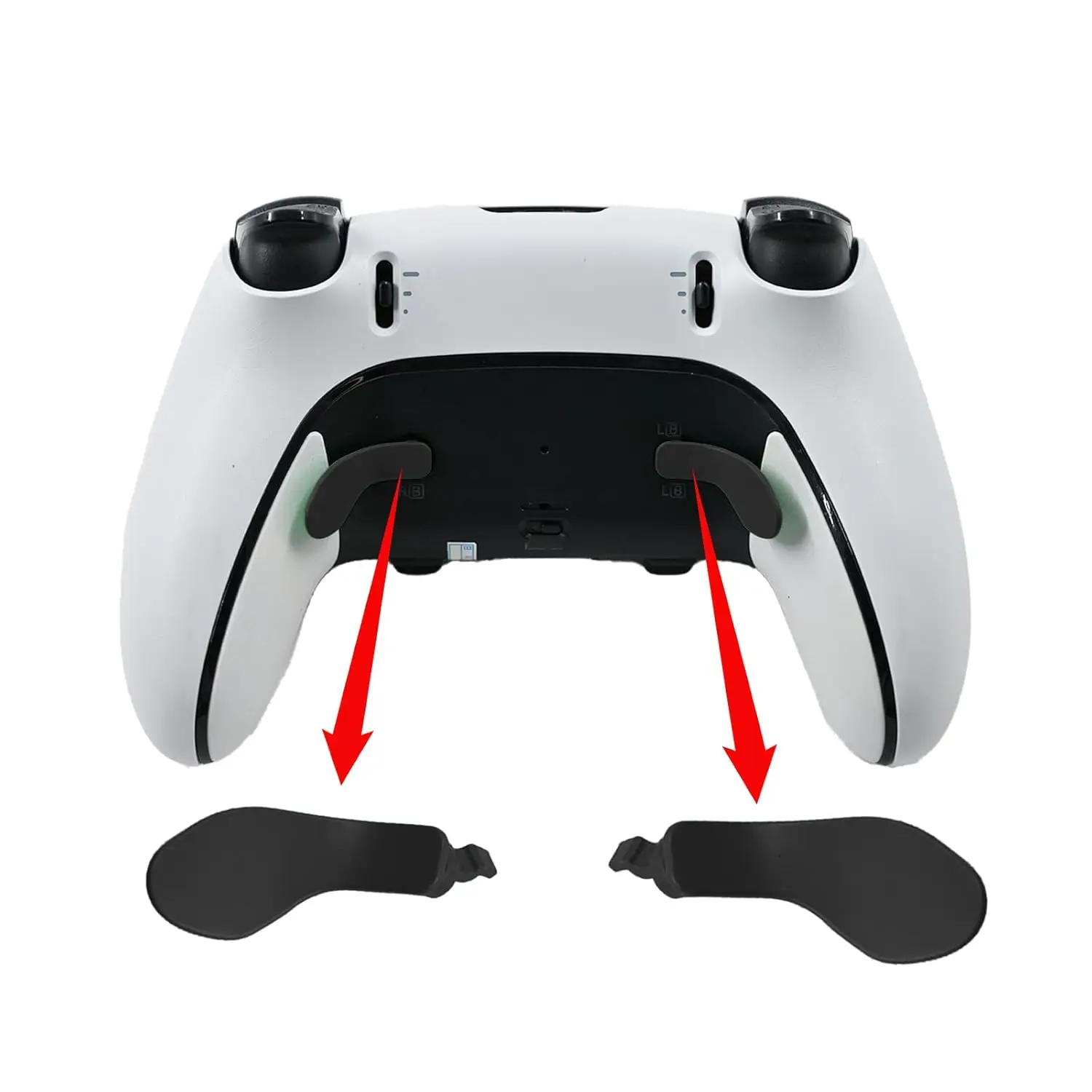 Paletas traseras de metal para controlador PS5 Edge, 4 piezas de repuesto de botones traseros, accesorios para cables de juego PS5 Dual Sense Edge - imagen 3