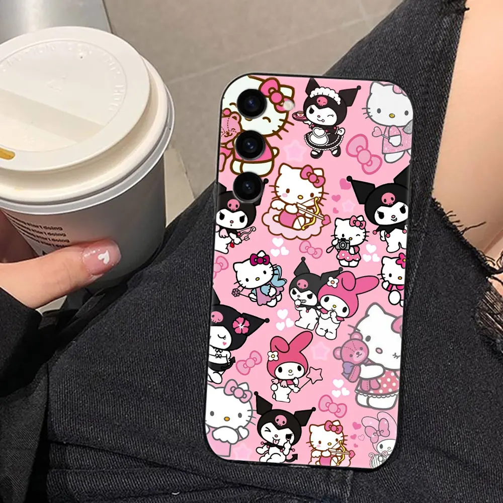 Funda de teléfono con dibujos de gato Hello k-kitty para Samsung Galaxy S25 S24 S23 S22 S21 S20 FE S10 S9 PLUS ULTRA, Funda Capa - imagen 5
